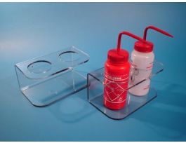 HOLDER 2-BOTTLE WALLMNT PETG