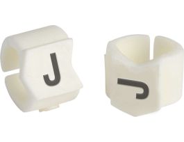 ClipSleeve Wire Markers Size 23 Nylon 8 AWG - 4 AWG, J Pack of 50 Pieces