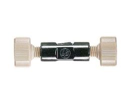 Low-Pressure Union Assembly, Straight, Natural PEEK, 0.050" Bore, 1/8" OD Tubing, 1/4-28 Flat Bottom; 1/EA