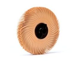Scotch-Brite™ Radial Bristle Disc, RB-ZB, 6 Mic, 3 in x 3/8 in, Thin Bristle, 40/Carton, 80 ea/Case