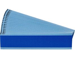 NEMA Wire Marker Repositionable Vinyl 1.50in H x 0.25in W Light Blue PK/25 Crds