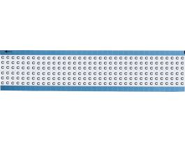 Alphabetical Vinyl Upper Case Scored Wire Marking Cards, C 1800 Total