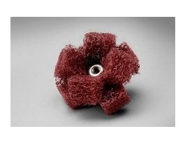 Scotch-Brite™ Cross Buff, 1-1/2 in x 1/2 in x 2 PLY x 8-32 High Strength A VFN, 25/Carton, 100 ea/Case