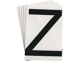 ToughStripe® Floor Marking Polyester 8 in Label Letter Z Black 20/PK