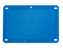 Blank Valve Tags Plastic 3.2 in H x 4.7 in W Blue