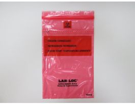 BAG SPECIMN 6X9 RED TINT RMVBIO 3 WL ZIP