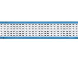Numerical Wire Markers Repositionable Vinyl 0.75in H Legend: 120, 1250 Total