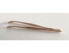 4 INCH COVER GLASS FORCEPS SQ.PTS NICKEL