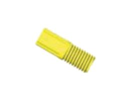 Compact Tubing End Fitting, Type S/P, 1/8"OD, 1/4"-28 UNF(M), yellow PP; 10/pk
