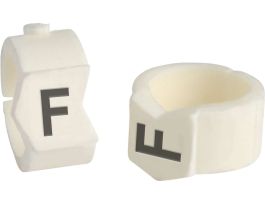 ClipSleeve Wire Markers Size 36 Nylon 4 AWG - 2 AWG, F Pack of 50 Pieces