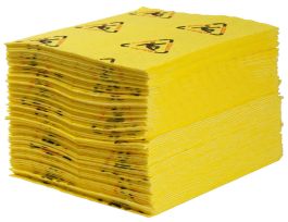 BRIGHTSORB® Chemical Absorbent Pads - Light Weight, 15" x 19", Absorbency Capacity 28 gal