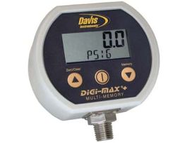 Digital Pressure Gauge with 4 Memory Storage, 1/4" NPT(M); 15 psia