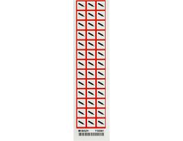 GHS Gas Pressure Picto Labels: Paper, Black/Red on White, 0.625" H x 0.625" W