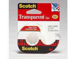Scotch® Transparent Tape 174, 1/2 in x 1000 in
