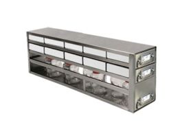 Upright Freezer Drawer Rack, 2 Drawers for 10 Boxes & 1 Drawer for Bottles