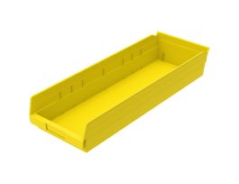 BIN SHELF BIN 23-5/8 X 8-3/8 X 4 YELLOW