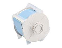 GlobalMark High Performance Polyester Labels 2.25 in W x 100 ft L Sky Blue