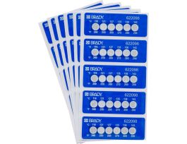 Temperature Indicating Labels, Pack of 30 Labels, Temperature Threshold 240F