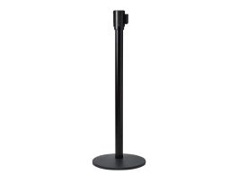 Indoor TensaBarrier Barricade System, Black, 40" H