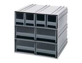 8 MIXED DRAWER INTERLOCKING CABINET