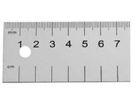 ALUMINUM METRIC RULER 30CM CS