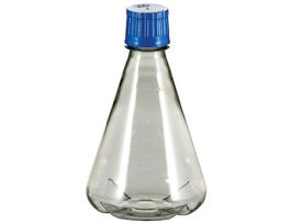 Baffled-Base Sterile Erlenmeyer Shaker Flask, 2000 mL, PP, packs of 6, 24/CS