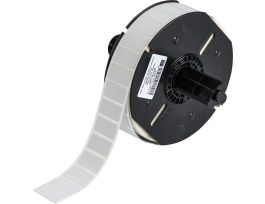 B33 Series Metallized Polyester Permanent Labels 0.5in H x 1in W LGT GR 2500/RL
