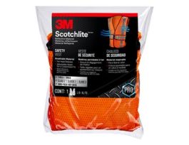 3M™ Reflective Construction Safety Vest with 5 Point Tear Away, Class 2, Hi-Viz Orange, 94625-80030-PS, 5/cs