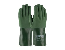 Supported, 13G Poly/Cotton Shell, Grn. Nitrile w/MicroFinish,12 Inch, XL