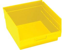 11 5/8INX 11 1/8INX 4IN SHELF BIN YELLOW