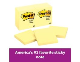Post-it® 654, 3 in x 3 in (76 mm x 76 mm)