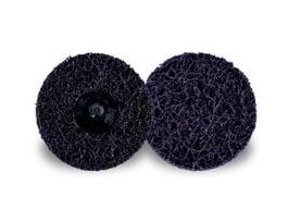 Scotch-Brite™ Roloc™ Clean and Strip XT Pro Disc, XO-DR, SiC Extra Coarse, TR, Purple, 3 in, Die Q300V, 10/Carton, 40 ea/Case