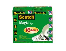 Scotch® Magic™ Tape 810K10, 3/4 in x 1000 in 10 Pack
