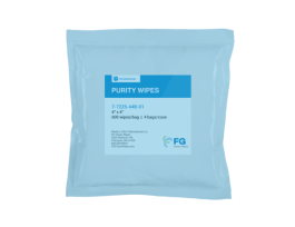 Polyester Knit Low Lint Dry Wipes, Knit Polyester, 12in x 12in, White