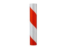 3M™ Flexible Prismatic Reflective Barricade Sheeting 3336R Orange/White, 6 in stripe/right, 8 in x 50 yd