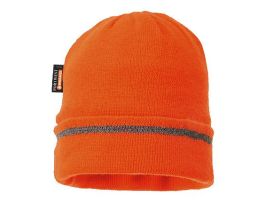 KNITTED HAT REFLECTIVE TRIM ACRYLIC OR