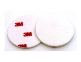 3M™ Finesse-it™ Felt Buffing Pad, 09357, 3 in, Red Foam Logo White Loop, 50/Pac, 500 ea/Case