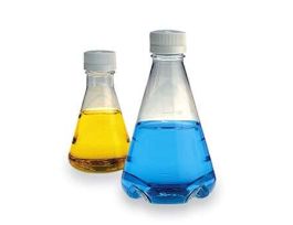 Sterile disposable flat bottom flask, 250 mL