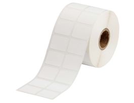 Chemical Resistant Cryogenic Polypropylene Labels for 1" Small Core Printers - 0.75" x 1"