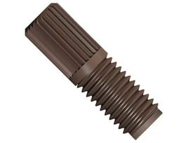 Super Flangeless Nut, Headless, Natural PPS, 1/8" OD Tubing, 1/4-28 Flat-Bottom; 1/EA