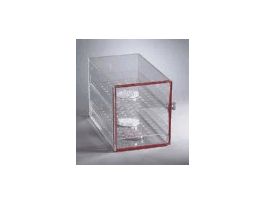 Acrylic Desiccators with Sliding Trays, interior 9"W x 10-"H x 16"D