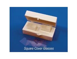 COVER GLASS, 22X22MM, #0, 10OZ