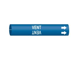 VENT Pipe Marker, Fits Pipes 2.5" Dia. Thru 3.875" Dia.