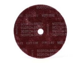Scotch-Brite™ High Strength Disc, HS-DC, A/O Very Fine, 12 in x 1-1/4 in, 25 ea/Case