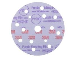 3M™ Hookit™ Purple Finishing Film Abrasive Disc 260L, 51154, 6 in, Dust Free, P1500, 50 discs per carton, 4 cartons per case