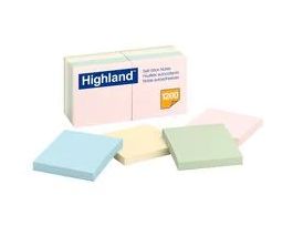 Highland™ Notes 6549A, 3 in x 3 in (7.62 cm x 7.62 cm)