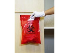 BAG RED STICK-ON 9X10 PK100.