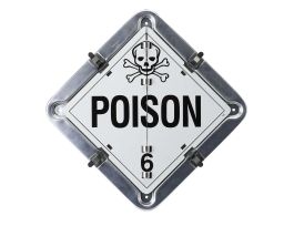 FLIP-STYLE PLACARDS Sign, 13.625 " H x 13.625 " W, Aluminum