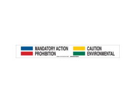 Mandatory Action Caution Prohibition Environmental Sign, Aluminum