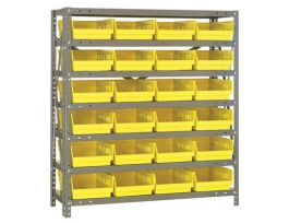 18INX36INX39IN 24 YELLOW BINS 4IN BIN